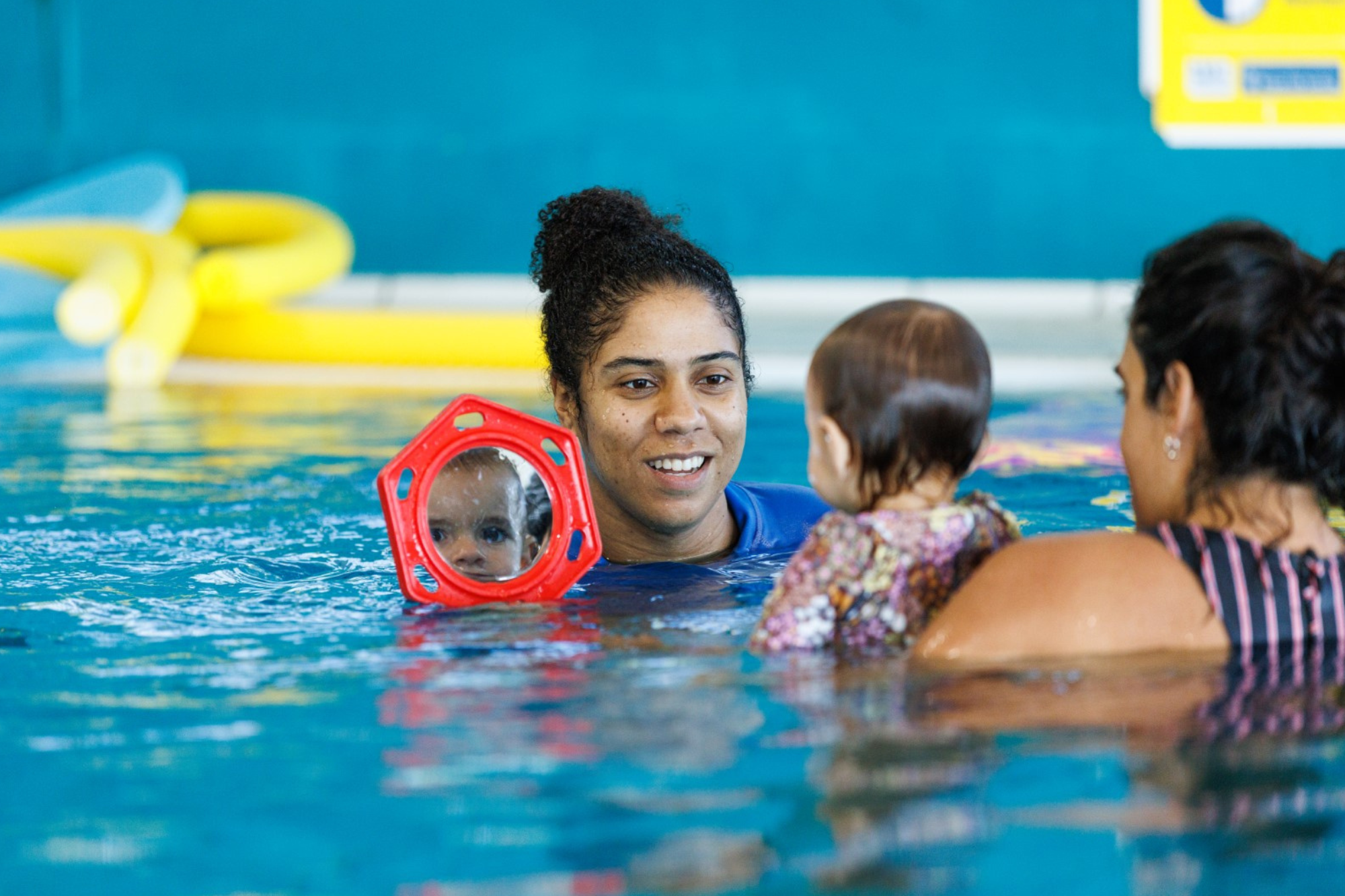 Student in Little Wonders swim school class at Ulladulla Leisure Centre